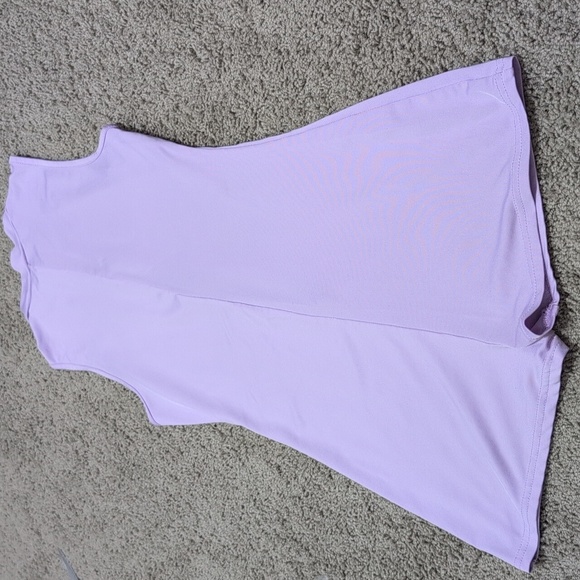 Daisy Pastel Lavender One Piece Zip Up High Neck Bodysuit Unitard Leotard Small - Picture 7 of 8